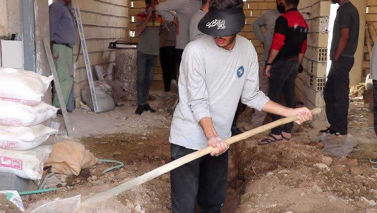 دانشجویان جهادگر دانشگاه پیام نور و آزاد اسلامی مبارکه در روستای کیفته شهید حسینی 3