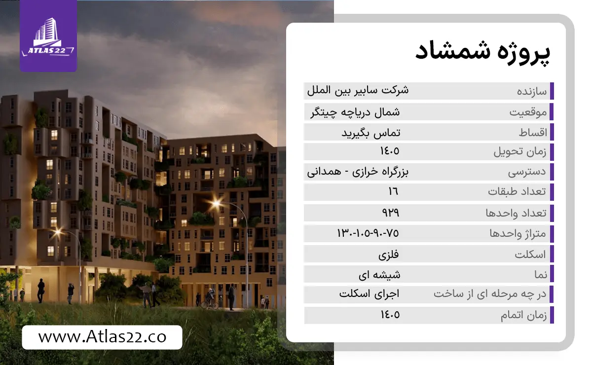 مشخصات پروژه شمشاد