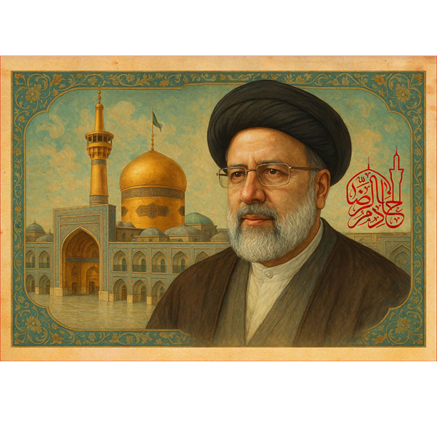 کتیبه و بیرق ویژه شهادت آیت الله سید ابراهیم رئیسی طرح شماره 13