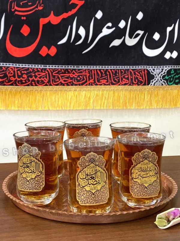 نیم لیوان دسته دار گل ضریح