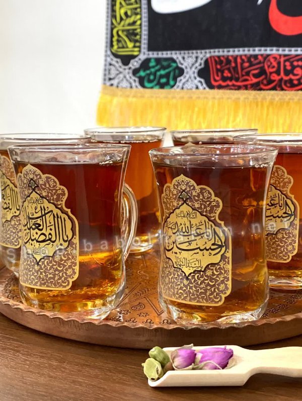 نیم لیوان دسته دار گل ضریح