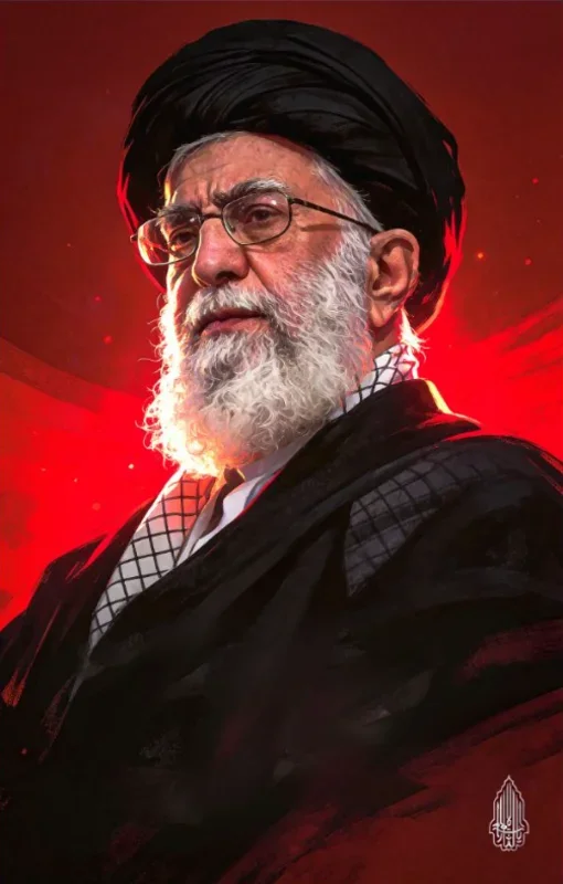 کتیبه عمودی ویژه شهادت رهبر انقلاب طرح شماره 20203