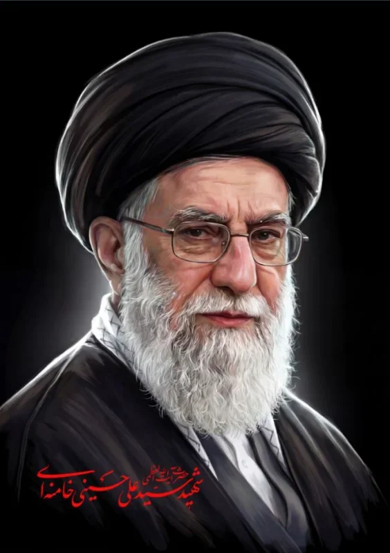 کتیبه عمودی ویژه شهادت رهبر انقلاب طرح شماره 20224