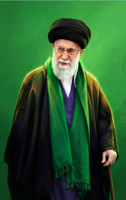 کتیبه عمودی ویژه شهادت رهبر انقلاب طرح شماره 20225