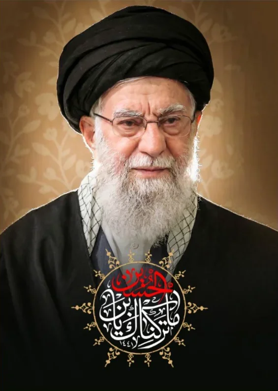 کتیبه عمودی ویژه شهادت رهبر انقلاب طرح شماره 20261