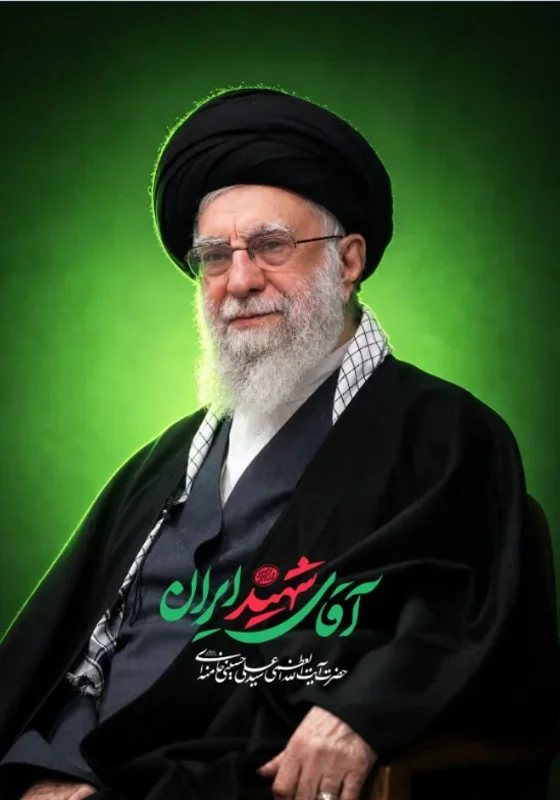 کتیبه عمودی ویژه شهادت رهبر انقلاب طرح شماره 20269