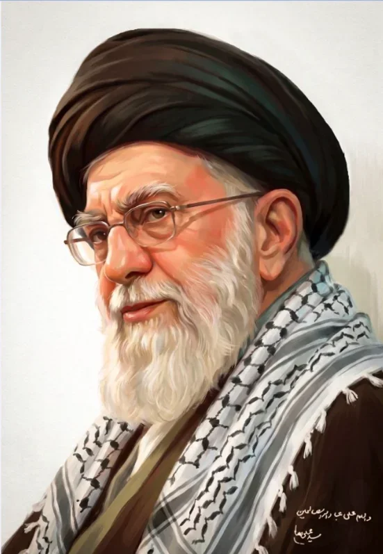 کتیبه عمودی ویژه شهادت رهبر انقلاب طرح شماره 20274