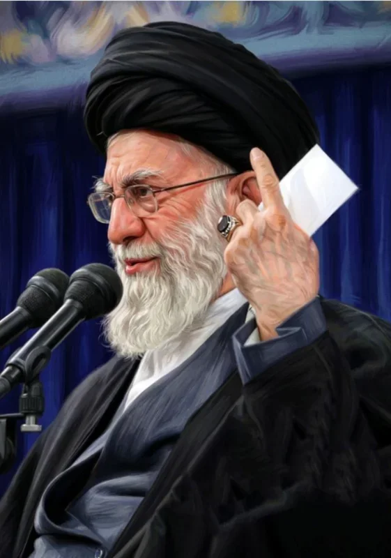 کتیبه عمودی ویژه شهادت رهبر انقلاب طرح شماره 20284