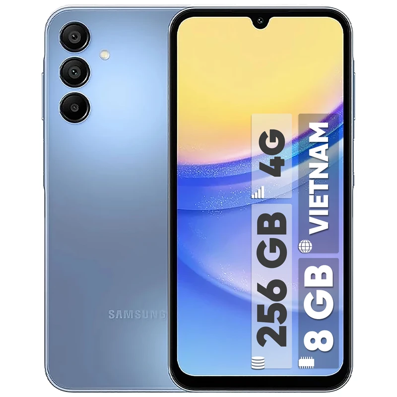 گوشی سامسونگ Galaxy A15 رجیسترشده دو سیم‌کارت 256 گیگابایت با رم 8 گیگابایت - ویتنام