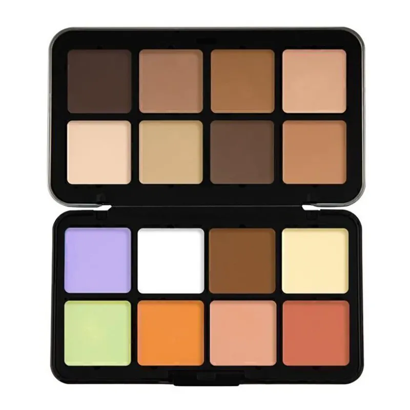 پالت باز کانتور و کانسیلر فیوچر میکاپ Camouflage HD با ۱۶ خانه رنگی در طیف‌های روشن، گرم، قهوه‌ای و اصلاح‌کننده