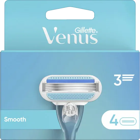  تیغ یدک ژیلت مدل Venus Smooth بسته 4 عددی