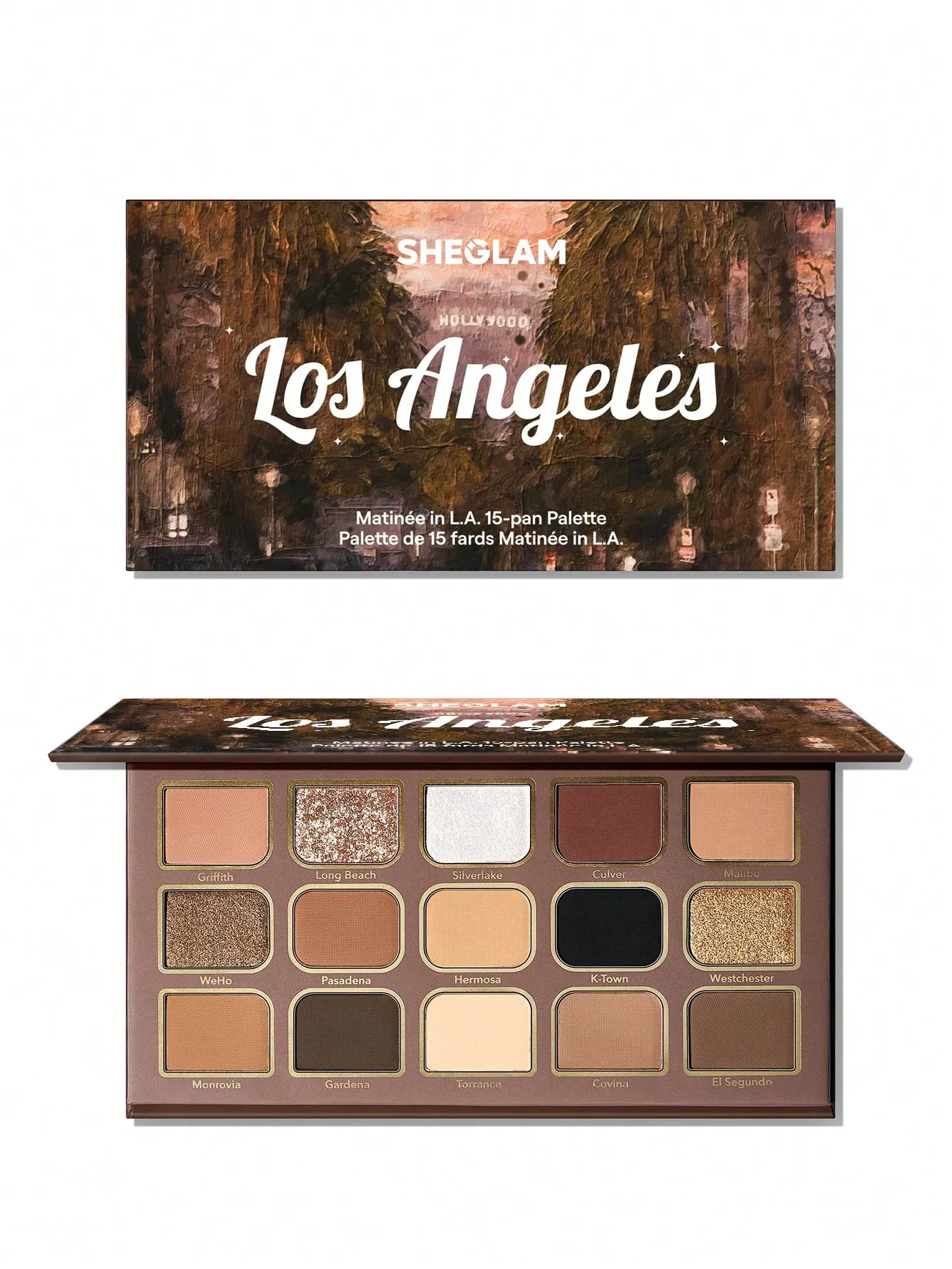 پالت سایه 15 رنگ شیگلم Sheglam مدل Matinee In LA