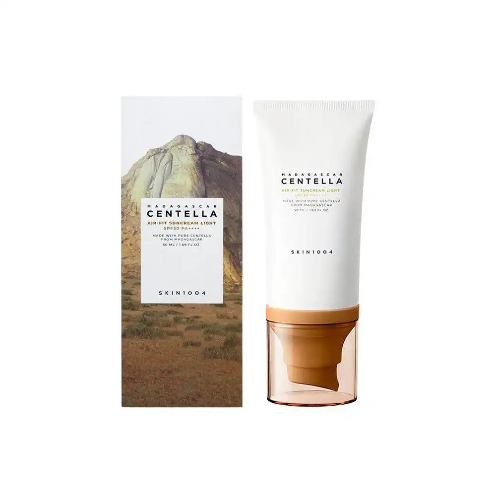 کرم ضدآفتاب سبک و حاوی سنتلا ماداگاسکار با SPF 30، محافظت از پوست در برابر آفتاب، ساخته شده با مواد طبیعی و طراحی شیک بسته‌بندی.