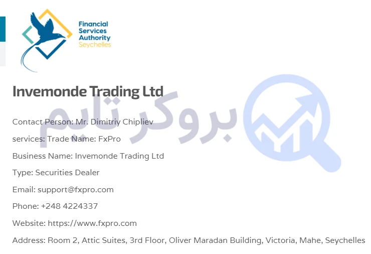 اف ایکس پرو | FxPro 6 مجوز FSA سیشل بروکر اف ایکس پرو