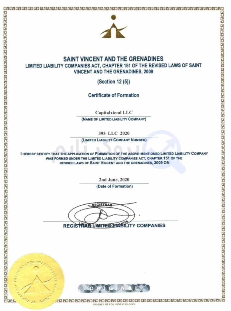 کپیتال اکستند | Capitalxtend 6 مجوز LLC سنت وینسنت و گرنادینها بروکر کپیتال اکستند