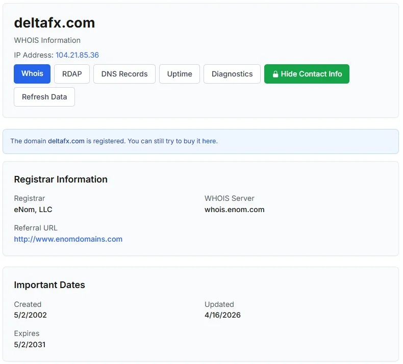 بروکر دلتا | Delta 2 دامنه بروکر دلتا اف ایکس