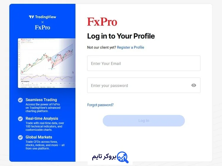 اف ایکس پرو | FxPro 11 آموزش اتصال حساب های معاملاتی بروکر اف ایکس پرو به تریدینگ ویو