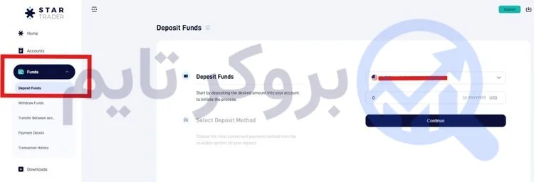 بروکر استار تریدر | StarTrader 20 نحوه شارژ حساب در بروکر استار تریدر | بروکر تایم