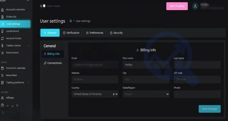 ایت فاندینگ | E8 Funding 6 احراز هویت در پراپ فرم ایت فاندینگ