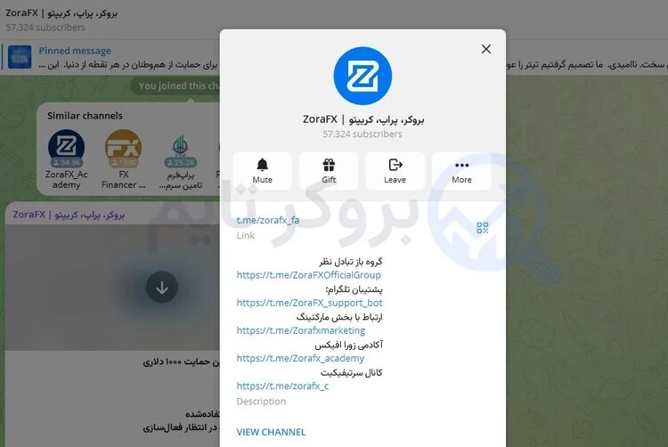 زورا اف ایکس | ZoraFX 24 شبکه های اجتماعی پراپ فرم زورا اف ایکس