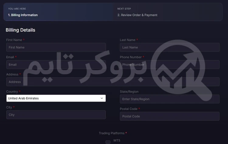 فور اف ایکس | Forfx 11 نحوه ثبت نام در پراپ فرم فور اف ایکس | بروکر تایم