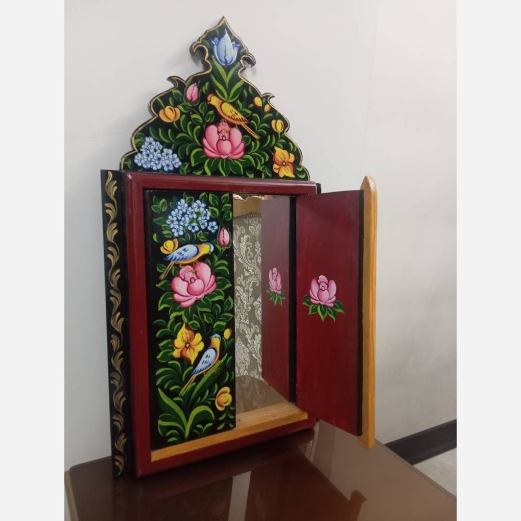 قاب آینه سنتی گل و مرغ ایرانی