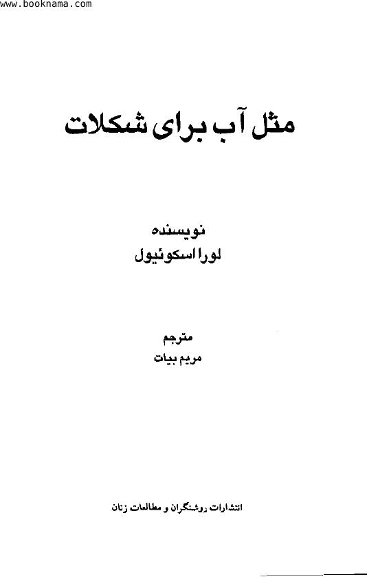 مثل آب برای شکلات