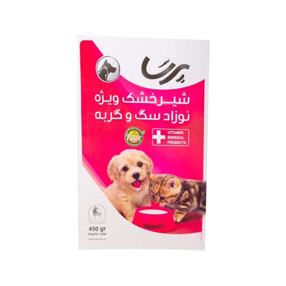 شیر خشک گربه و سگ پرسا ۴۵۰ گرم
