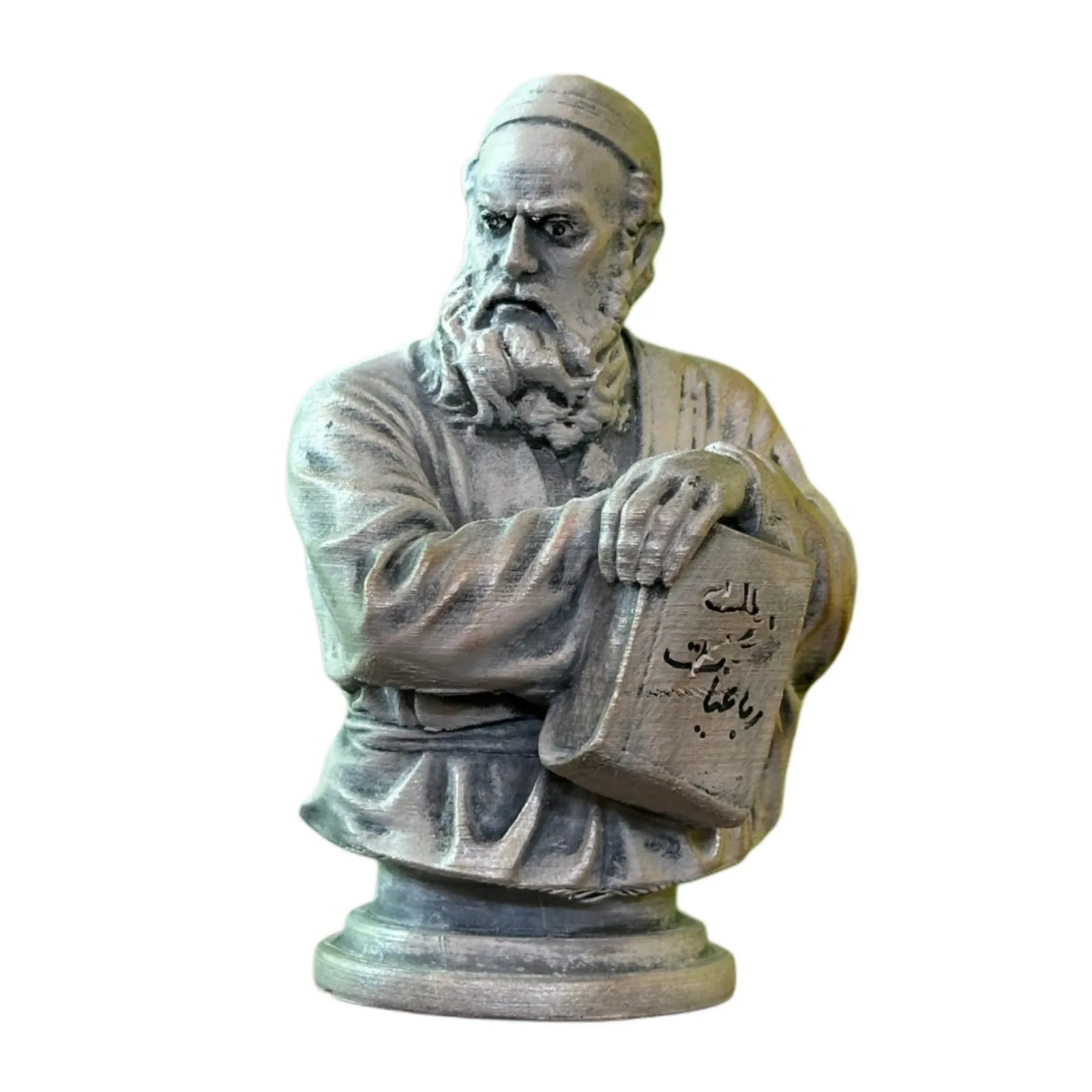 فیگور خیام, Khayyam bust, نیم تنه عمر خیام, Omar Khayyam figure, رباعیات خیام, فیگور شاعر ایرانی, دکور فرهنگی ایرانی, مجسمه کلاسیک ایرانی, هدیه ادبی, bust کلکسیونی ایرانی
