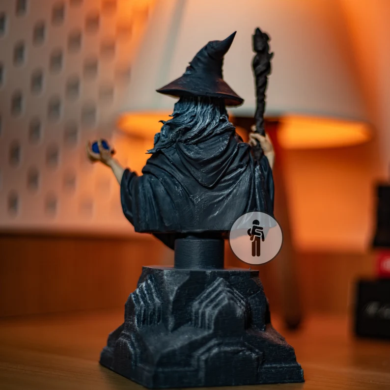 باست (Bust) فیگور گندالف (Gandalf the Grey) – سری The Lord of the Rings و The Hobbit - تصویر 1