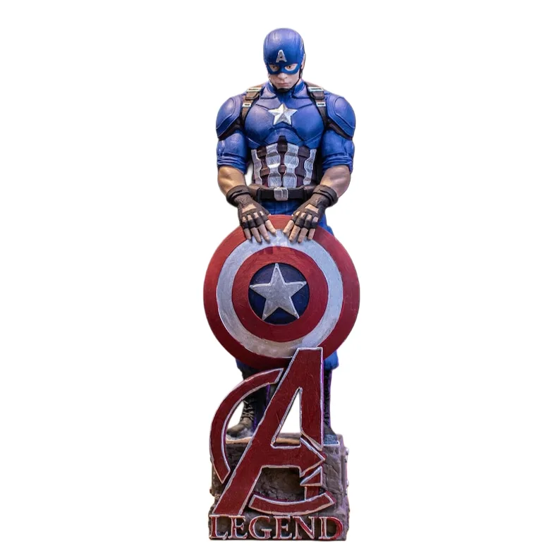 فیگور کاپیتان آمریکا، Captain America Figure، دستساز، Handmade، مارول، Marvel، Avengers، فیگور 21.5 سانتی، کلکسیون ابرقهرمان