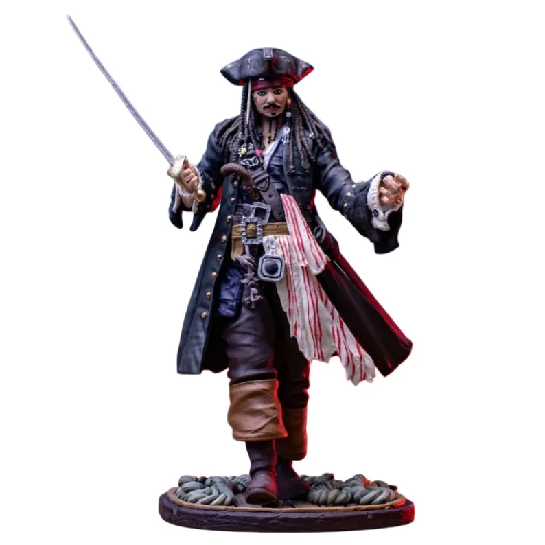 فیگور جک اسپارو، Jack Sparrow Figure، دزدان دریایی کارائیب، Pirates of the Caribbean، جانی دپ، فیگور 20 سانتی، کلکسیون سینمایی