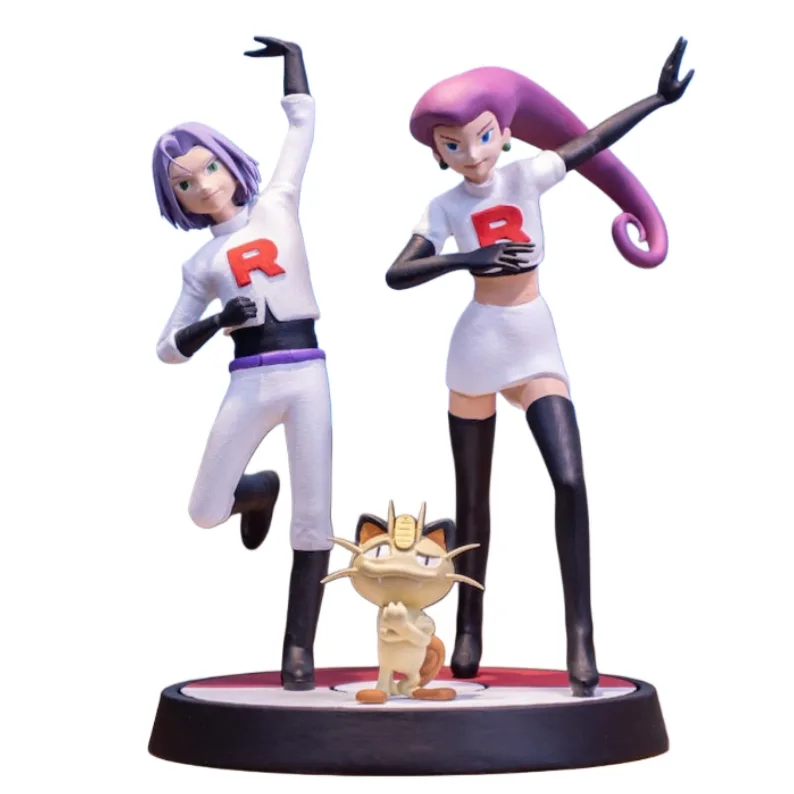 تیم Rocket, فیگور تیم Rocket, Pokémon, فیگور Pokémon, Jessie و James، Meowth, فیگور انیمیشن Pokémon, مجسمه تیم Rocket