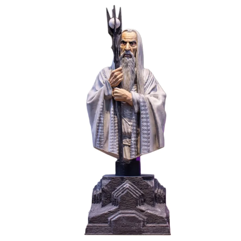 فیگور سارومان, Saruman bust, نیم تنه ارباب حلقهها, Lord of the Rings figure, Saruman the White collectible, فیگور فانتزی رزینی, bust کلکسیونی تالکین, هدیه طرفداران LOTR