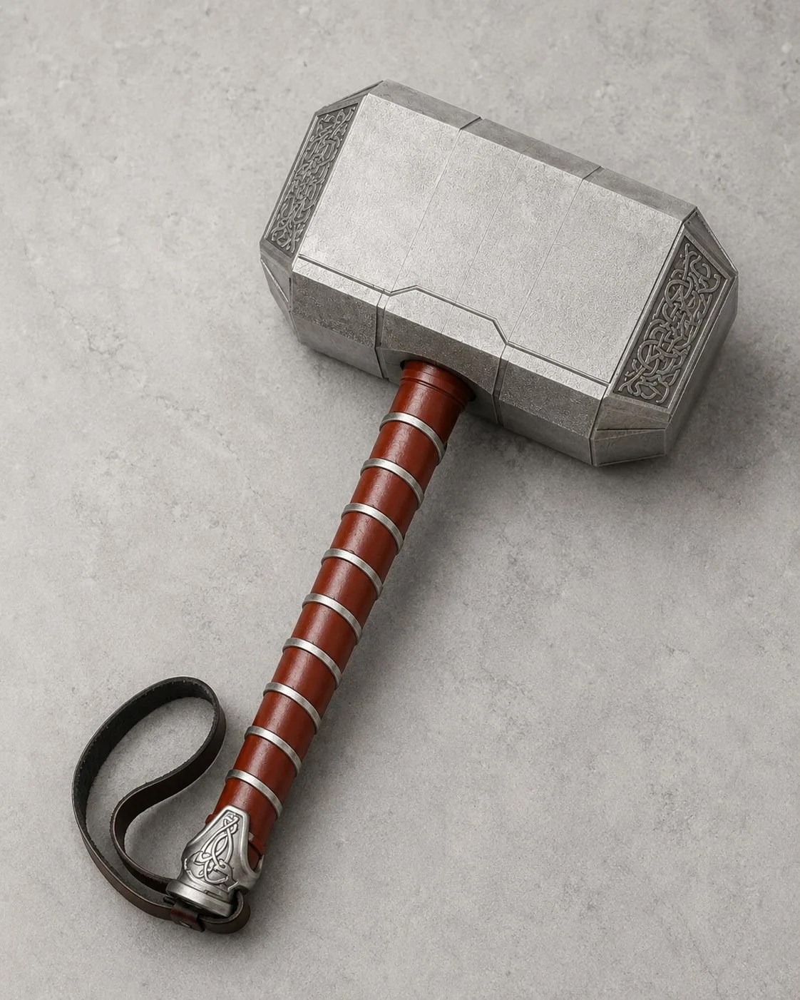 چکش ثور (Mjolnir) از دنیای مارول | اکسسوری ایفای نقش در ابعاد واقعی - تصویر 1
