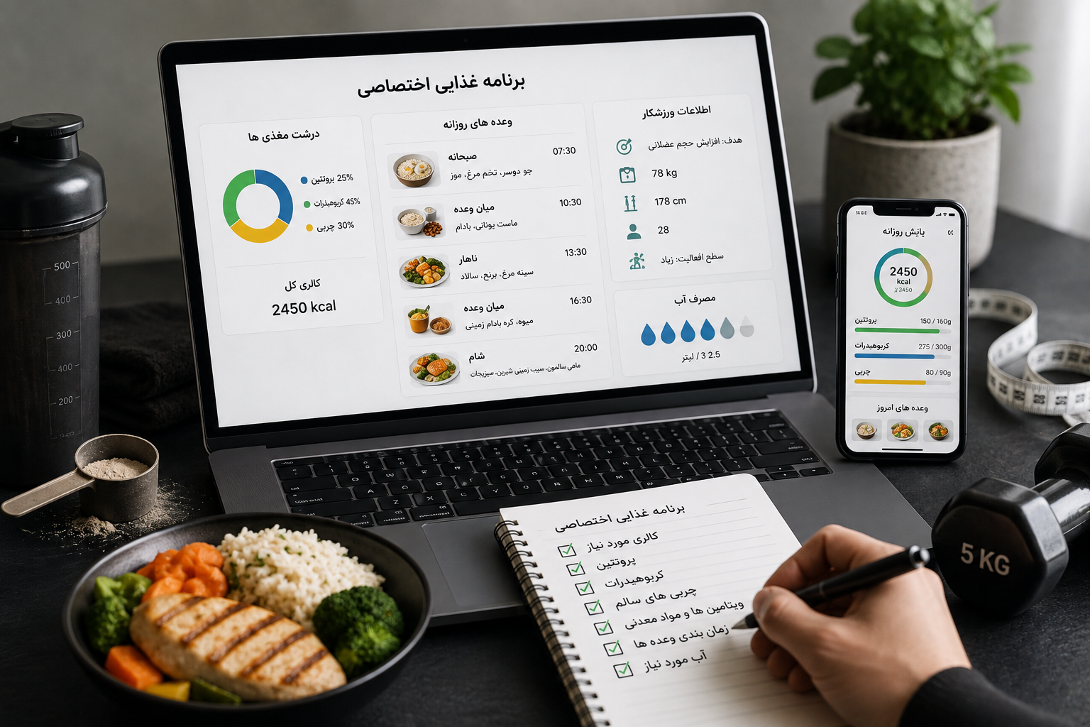 چگونه برای ورزشکار برنامه غذایی اختصاصی طراحی کنیم؟