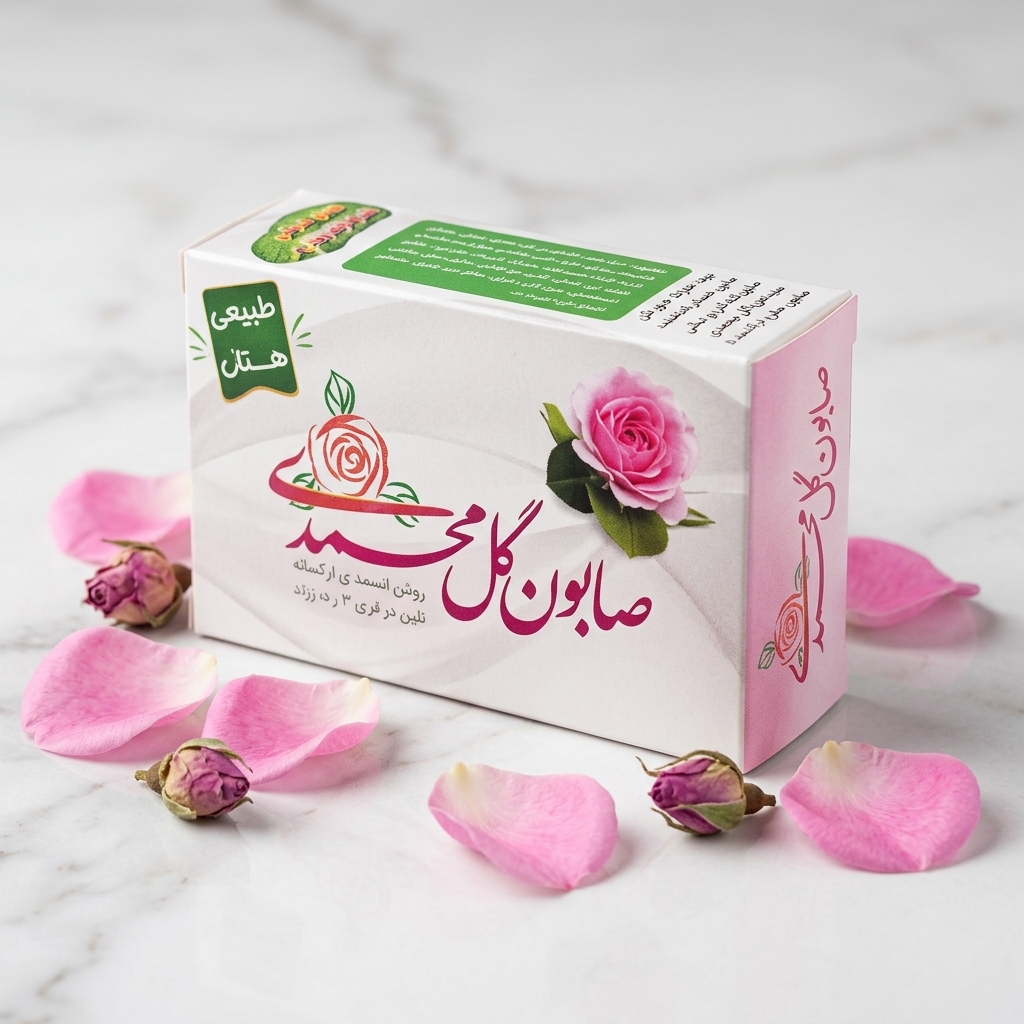 صابون گل‌محمدی