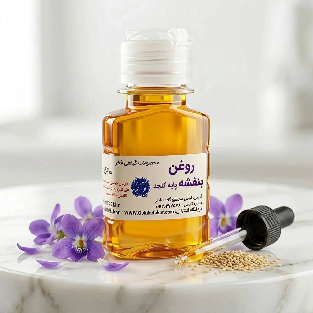 روغن بنفشه پایه کنجد