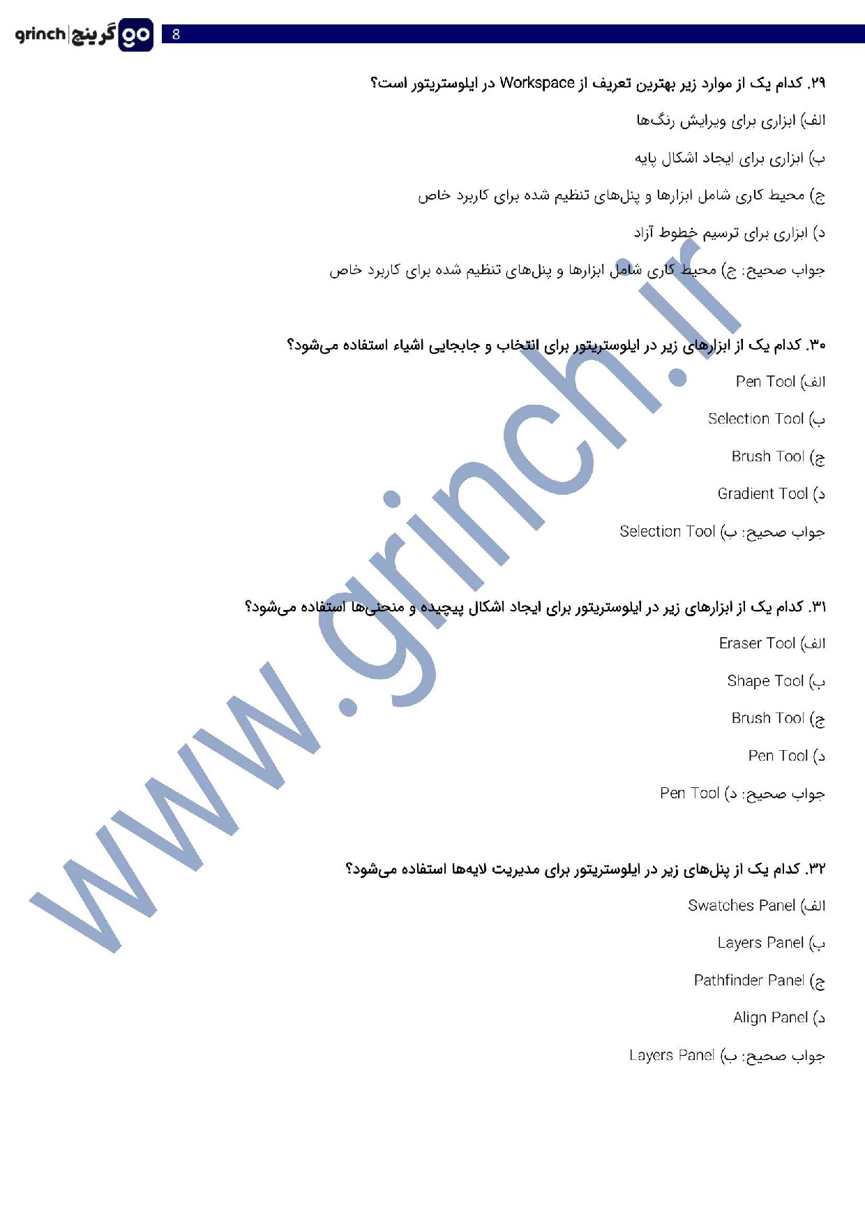 دانلود نمونه سوالات نقاش دیجیتال فنی حرفه ای با جواب pdf (ویرایش 1404)