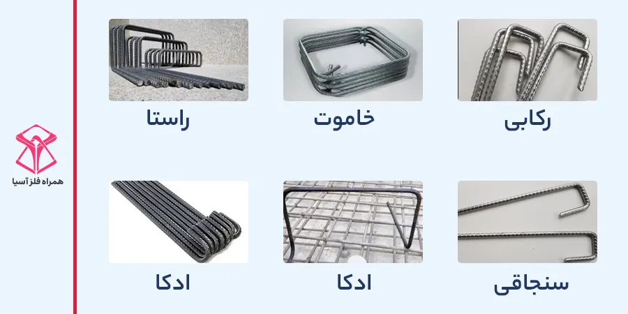 6 نوع میلگرد بر اساس کاربرد