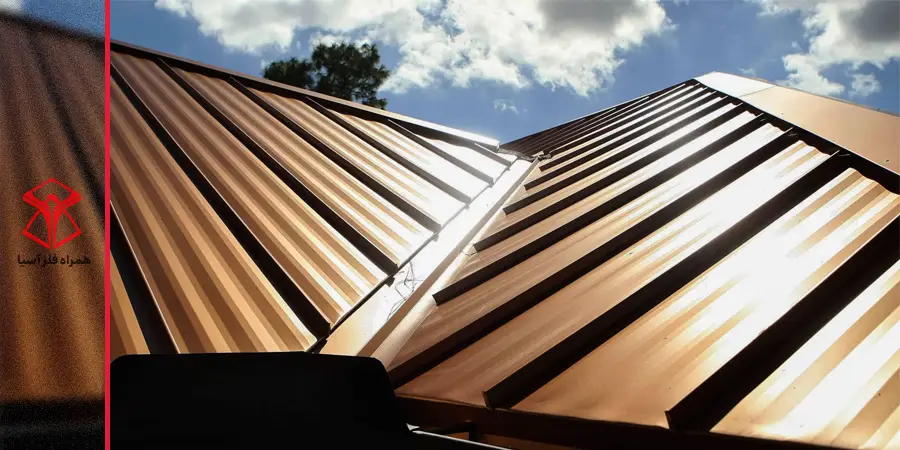 استفاده از ورق رنگی در سقف