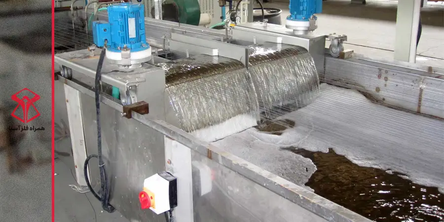 حمام شستشوی گالوانیزه در کارخانه