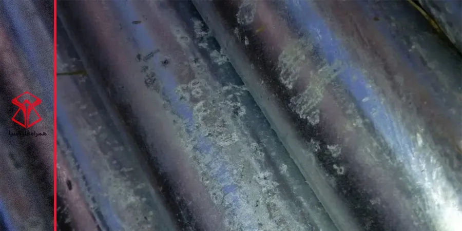 لکه سفید در ورق گالوانیزه