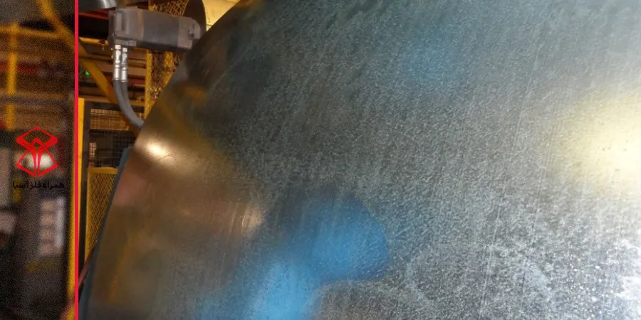 لکه یا شوره ورق گالوانیزه