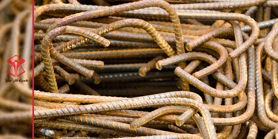 میلگردهای خم شده