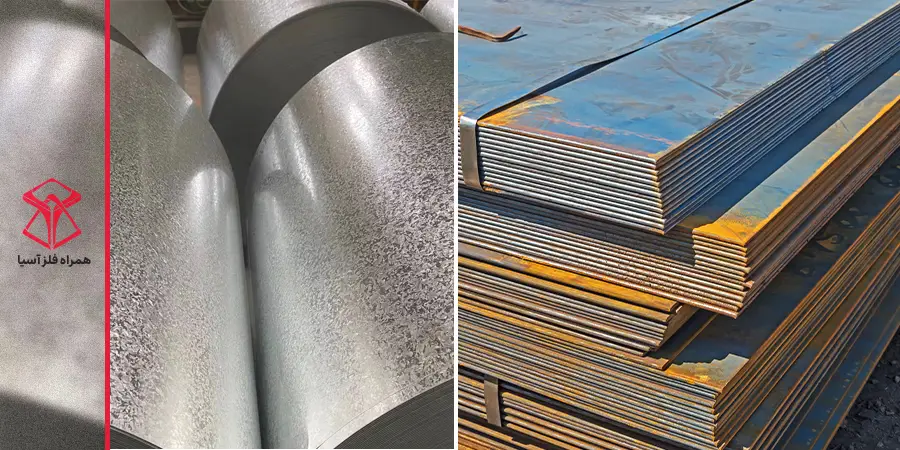 تفاوت ورق سیاه و گالوانیزه از نظر زنگ زدگی