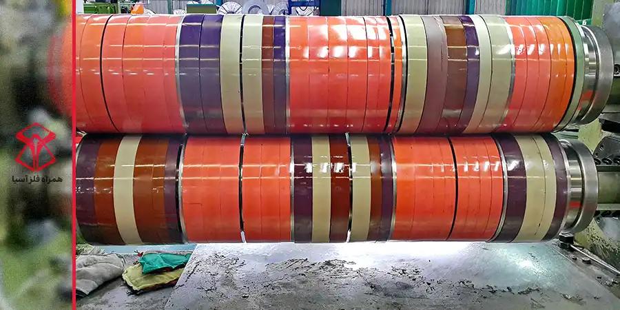 ورق رنگی نواربر شده