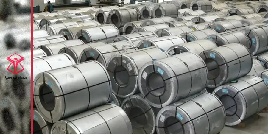 ورق گالوانیزه رول شده در انبار