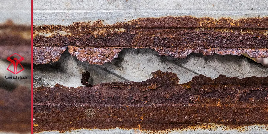 ورق گالوانیزه زنگ زده