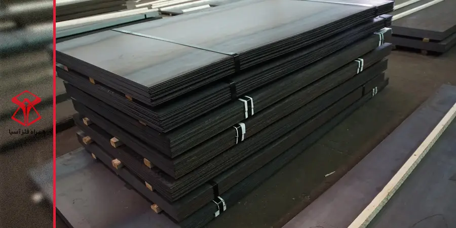 ورق سیاه گرید st52 شیت شده